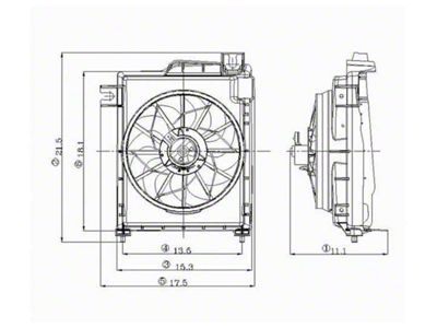 Replacement Air Conditioning Condenser Fan (02-08 RAM 1500, Excluding 05-08 4.7L)