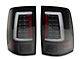 LED Tail Lights; All Black Housing; Clear Lens (13-18 RAM 1500 w/ Factory LED Tail Lights)