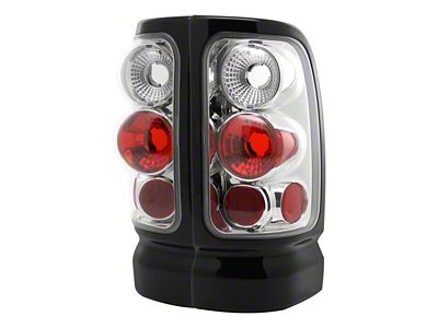 Altezza Tail Lights; Chrome Housing; Clear Lens (94-02 RAM 1500)