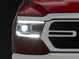 APEX Series High-Power LED Headlights; Chrome Housing; Clear Lens (19-24 RAM 1500 w/ Factory Halogen Headlights)