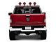 Armour Roll Bar with 7-Inch Red Round LED Lights; Black (94-25 RAM 1500 w/o RAM Box)