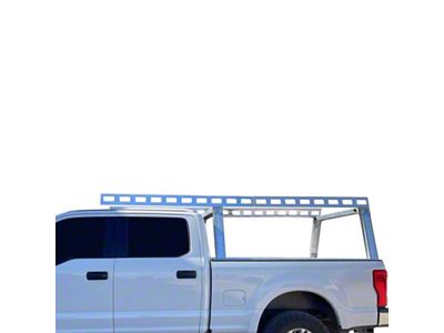 Base K2 Over Cab Rack; Silver (02-24 RAM 1500 w/ 6.4-Foot Box & w/o RAM Box)