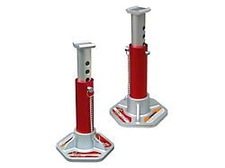 Big Red Aluminum Jack Stands; 3-Ton Capacity