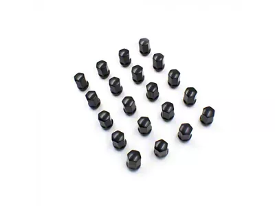 Black Factory Style Lug Nut Kit; 1/2-Inch; Set of 20 (94-01 RAM 1500)