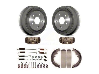 Brake Drum, Shoe, Spring and Cylinder Kit; Rear (00-01 RAM 1500)