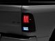 C-Shape LED Tail Lights; Black Housing; Smoked Lens (09-18 RAM 1500 w/ Factory Halogen Tail Lights)