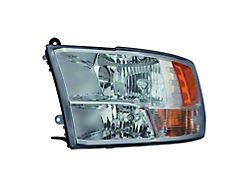 CAPA Replacement Halogen Headlight; Chrome Housing; Clear Lens; Driver Side (13-18 RAM 1500 w/ Factory Halogen Headlights)