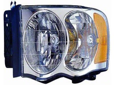 CAPA Replacement Headlight; Driver Side (2005 RAM 1500)