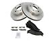 Ceramic 5-Lug Brake Rotor and Pad Kit; Front (03-05 RAM 1500, Excluding SRT-10)