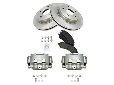 Ceramic 5-Lug Brake Rotor, Pad and Caliper Kit; Front (06-08 RAM 1500, Excluding SRT-10 & Mega Cab)