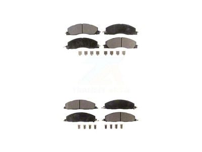 Ceramic Brake Pads; Front and Rear (2012 RAM 1500 Tradesman HD)