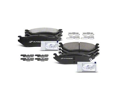 Ceramic Brake Pads; Front and Rear (02-05 RAM 1500, Excluding SRT-10)