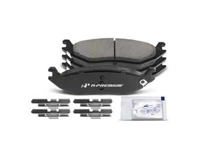 Ceramic Brake Pads with Pad Wear Sensor; Rear Pair (02-06 RAM 1500, Excluding SRT-10 & Mega Cab)