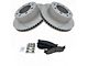 Ceramic Performance 8-Lug Brake Rotor and Pad Kit; Front (06-08 RAM 1500 Mega Cab)