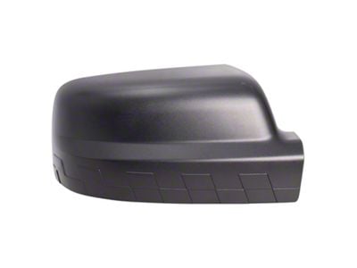 Checkered Flag Style Mirror Caps; Textured Black (19-21 RAM 1500 w/o Mirror Turn Signal)