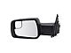 Checkered Flag Style Powered Heated Mirrors with Temperature Sensor and Blindspot; Textured Black (19-21 RAM 1500)