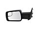 Checkered Flag Style Powered Heated Mirrors with Temperature Sensor and Turn Signal; Unpainted (19-21 RAM 1500 w/ Puddle Lights & Memory Mirrors)