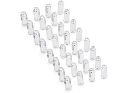 Chrome 7/8-Inch XL Acorn Lug Nut Kit; 9/16-Inch; Set of 32 (06-08 RAM 1500 Mega Cab)