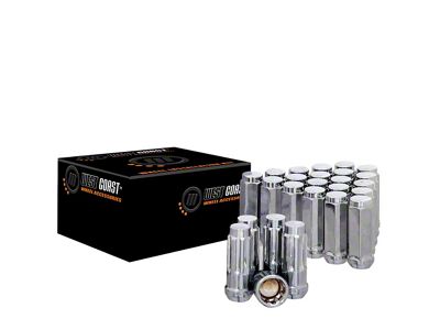 Chrome Acorn Lug Nuts; M14x1.5; Set of 20 (12-18 RAM 1500)