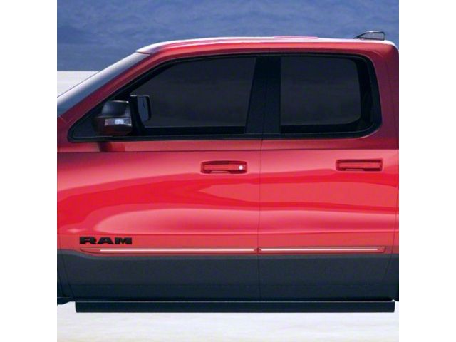 ChromeLine Body Side Molding; Granite Crystal Metallic (19-24 RAM 1500 Quad Cab)