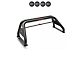 Classic Roll Bar for Tonneau Cover with 5.30-Inch Black Round Flood LED Lights; Black (09-18 RAM 1500)