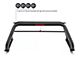 Classic Roll Bar for Tonneau Cover with 5.30-Inch Black Round Flood LED Lights; Black (09-18 RAM 1500)