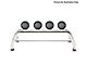 Classic Roll Bar for Tonneau Cover with 5.30-Inch Black Round Flood LED Lights; Stainless Steel (09-18 RAM 1500)