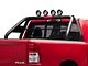 Classic Roll Bar with 5.30-Inch Black Round Flood LED Lights; Black (94-25 RAM 1500 w/o RAM Box)