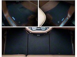 Custom Fit Front and Rear Floor Liners; Black (19-24 RAM 1500 Crew Cab)