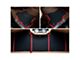 Custom Fit Front and Rear Floor Liners; Black/Red (19-23 RAM 1500 Crew Cab)