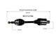 CV Axle Assembly; Front; Pair (02-11 4WD RAM 1500)