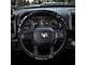 Deluxe Elite Series Steering Wheel Cover with RAM Logo; Black (Universal; Some Adaptation May Be Required)