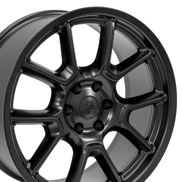 RAM 1500 DG21 Satin Black 6-Lug Wheel; 22x9.5; 9mm Offset (19-24 RAM ...