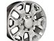 DG66 Hyper Silver 8-Lug Wheel; 20x8; 54.65mm Offset (06-08 RAM 1500 Mega Cab)