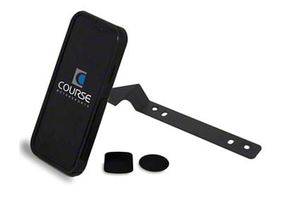 Direct Fit Phone Mount with Charging Auto Closing Cradle Head; Black (09-12 RAM 1500)