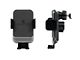 Direct Fit Phone Mount with Charging Auto Closing Cradle Head; Black; Left Side (19-24 RAM 1500 Laramie Longhorn, Limited, Limited Longhorn, TRX)