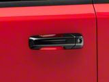 Chrome Delete Door Handle Covers; Gloss Black (19-25 RAM 1500 Crew Cab)