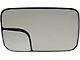 Door Mirror Glass; Non-Heated Plastic Backed; Right; Fold-Away; Manual; Sales Code GPU; With Trailer Tow Package (05-08 RAM 1500)