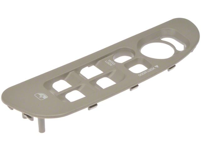 Door Window Switch Bezel; Taupe; Front Driver Side (02-05 RAM 1500 Quad Cab)