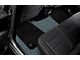 Double Layer Diamond Front and Rear Floor Mats; Base Full Gray and Top Layer Black (19-24 RAM 1500 Crew Cab w/ Front Bucket Seats & Rear Underseat Storage)