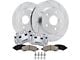 Drilled and Slotted 5-Lug Brake Rotor, Pad and Caliper Kit; Front (09-18 RAM 1500)
