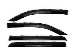 Putco Element Tinted Window Visors; Front and Rear (19-25 RAM 1500 Quad Cab)