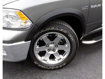 Elite Series Sport Style Fender Flares; Front and Rear; Textured Black (94-01 RAM 1500)