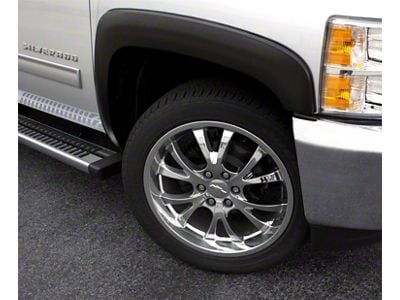 Elite Series Sport Style Fender Flares; Front; Smooth Black (94-01 RAM 1500)