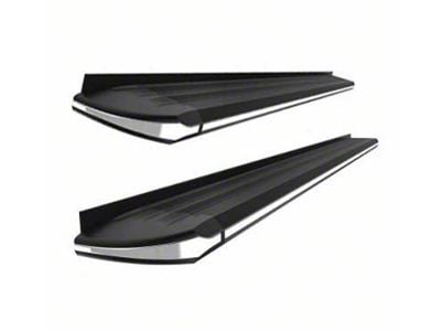 Exceed Running Boards; Black with Chrome Trim (09-18 RAM 1500 Quad Cab)