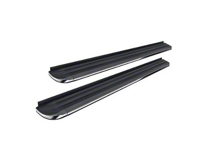Exceed Running Boards; Black with Chrome Trim (09-18 RAM 1500 Crew Cab)