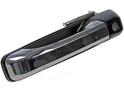 Exterior Door Handle; Black and Chrome; Front Driver Side (09-18 RAM 1500)