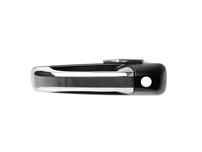 Exterior Door Handle; Front Driver Side; Chrome and Black (09-18 RAM 1500)