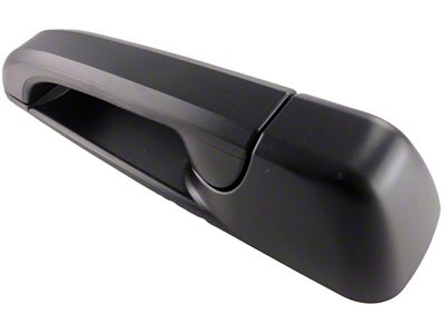 Exterior Door Handle; Smooth Black; Rear Driver Side (09-18 RAM 1500 Crew Cab)