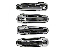 Exterior Door Handles; Front and Rear; Chrome (02-08 RAM 1500)